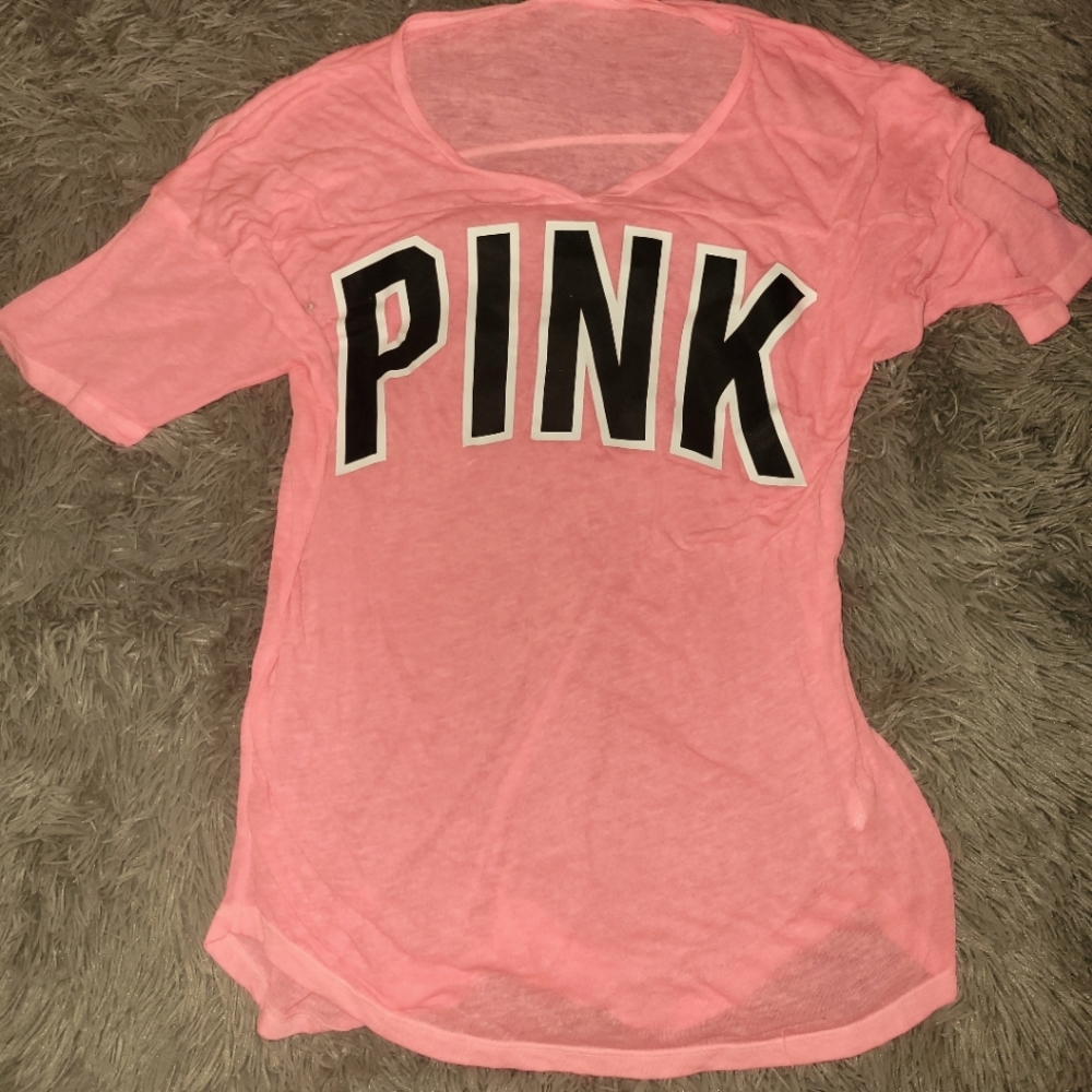 PINK sheer top